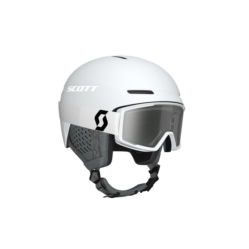 Pakket skihelm en skibril Scott Combo Helm Track + Bril Factor Pro (Mineral White)