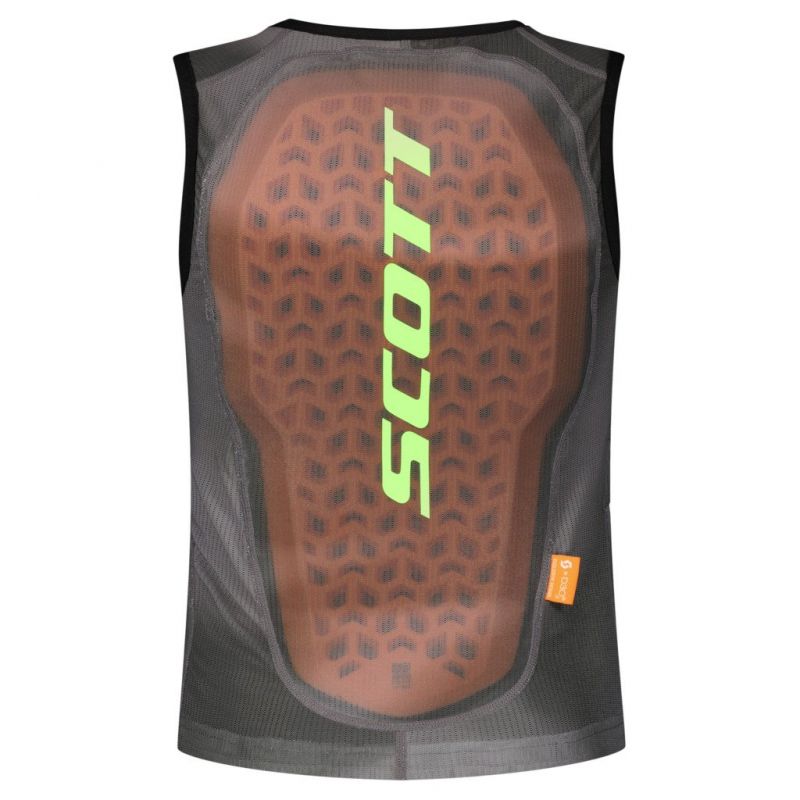 Scott SCO Vest Airflow Junior (gris de la tarde/verde resplandor)