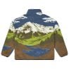 HAFDALS ZIP FLEECE A Cloudy Landsc Sherpa M