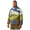 HAFDALS ZIP FLEECE A Cloudy Landsc Sherpa M