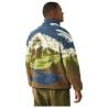 HAFDALS ZIP FLEECE A Cloudy Landsc Sherpa M
