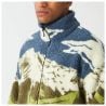 HAFDALS ZIP FLEECE A Cloudy Landsc Sherpa M