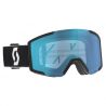 Maschera da sci Scott Shield (nero/bianco - AMP aurora green chrome S1) Cat.1