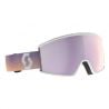 Masque de ski SCOTT Ambit Compact (white/soft pink - AMP lavender chrome S3) cat.3