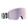 Masque de ski SCOTT Ambit (white/mint green - AMP lavender chrome S3) cat.S3