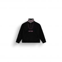 Sweat PICTURE CYLLA CROP 1/4 FLEECE (B Black) femme