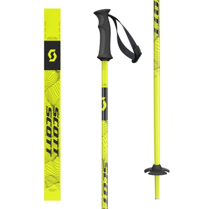 Ski poles Scott Element (neon yellow) Junior