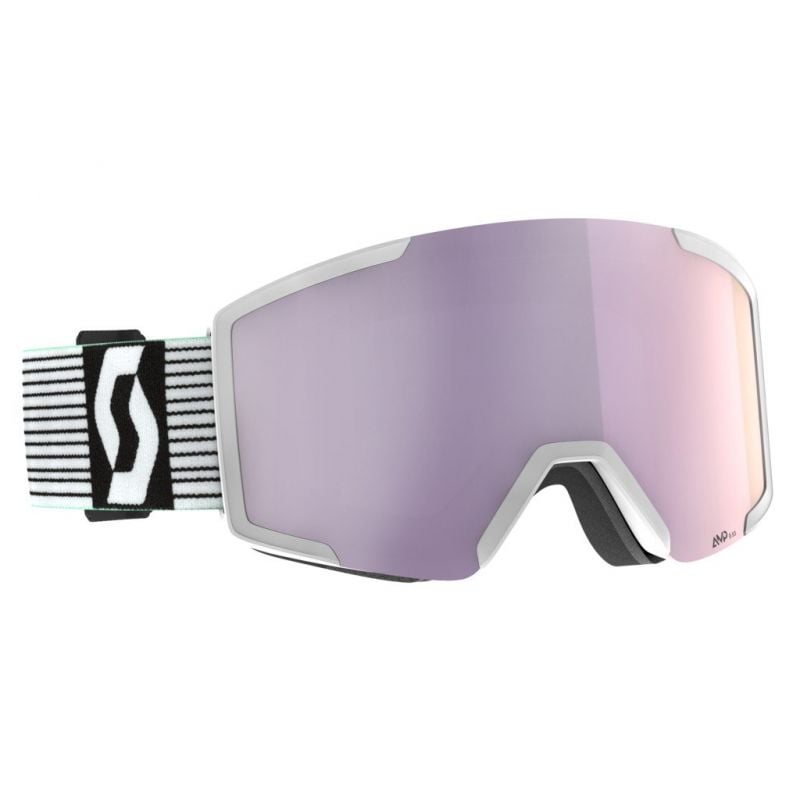 Hiihtolasit Scott Shield (valkoinen/mintunvihreä - AMP laventelikromi S3) Cat.3