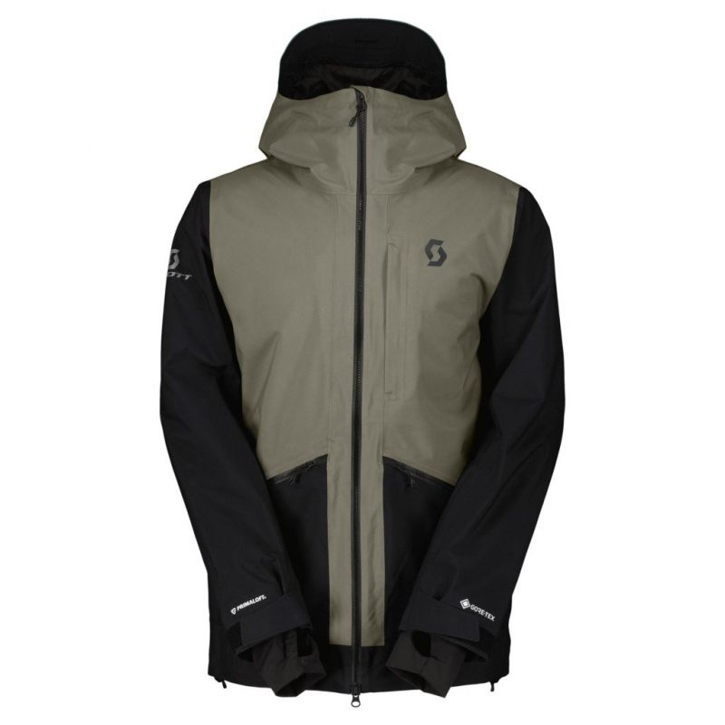 Chaqueta de esquí Scott Vertic GTX 2 capas PrimaLoft (gris polvo/negro) Hombre