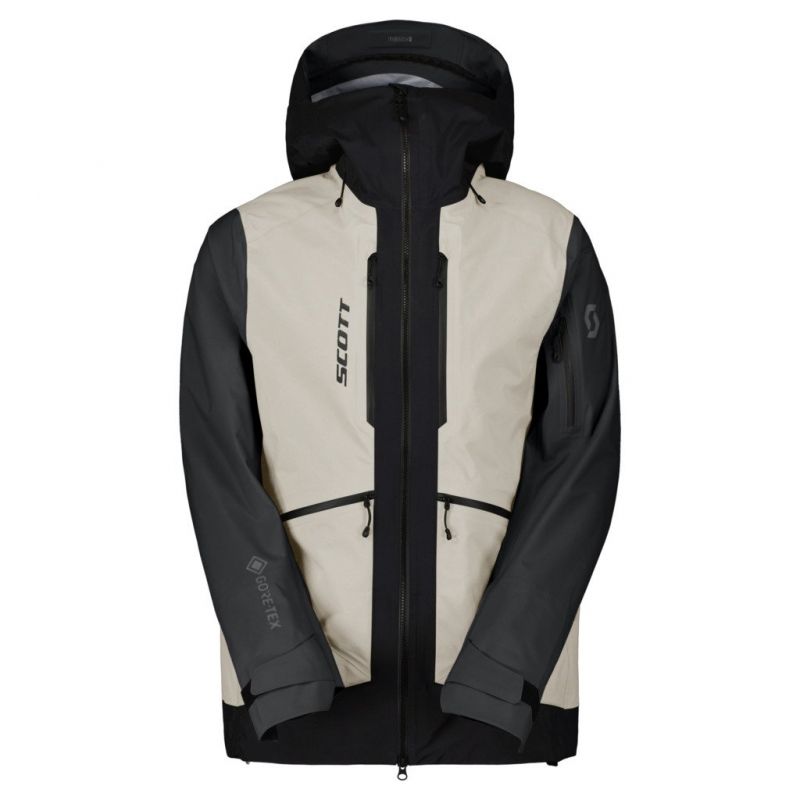 Skijacke Scott Vertic GTX 3L (schwarz/staubweiß)