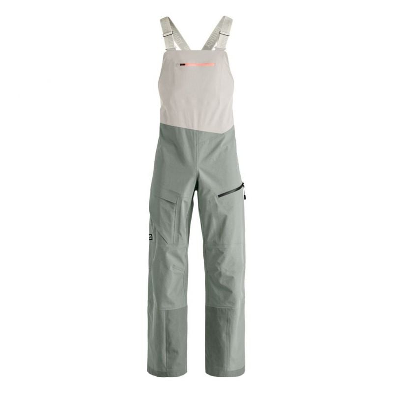 Hiihtohousut Ortovox RAVINE PLUS 3L BIB PANTS W (vihreä salvia) naisille