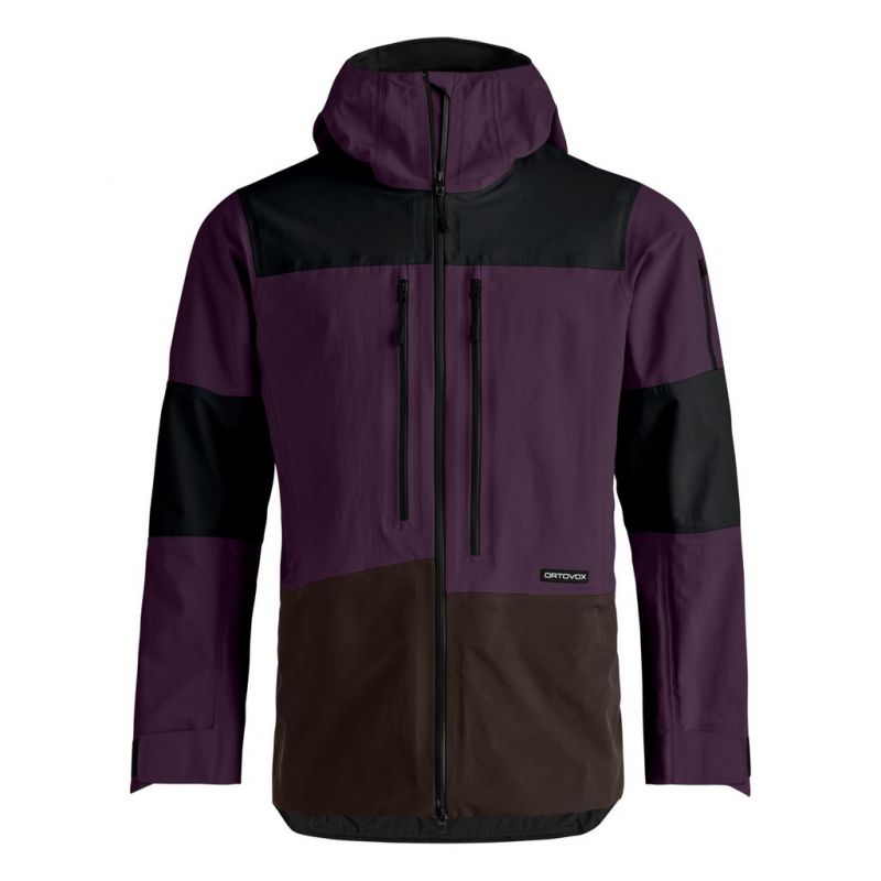 Freeride jakke Ortovox RAVINE FREE 3L JACKET M (dark wild berry) mænd