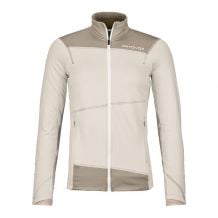 Chaqueta de forro polar Ortovox FLEECE LIGHT JACKET W (white chalk) mujer