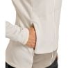FLEECE LIGHT JACKET W white chalk