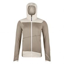 Fleece Ortovox FLEECE LIGHT HOODY W (grey sand) kvinder