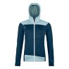 Fleece Ortovox FLEECE LIGHT HOODY W (deep ocean) dam
