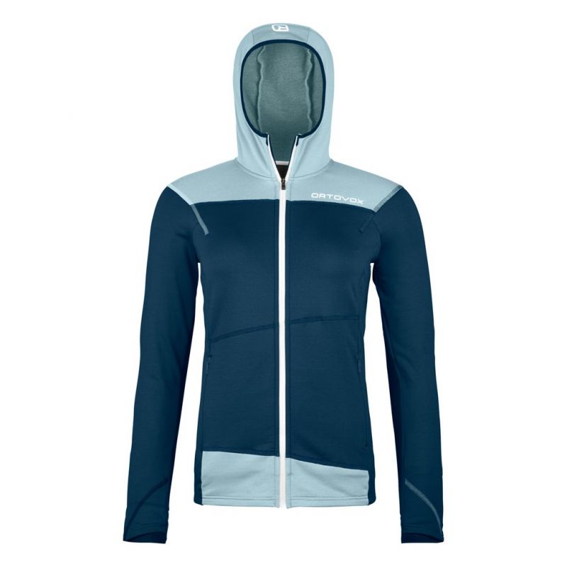 Polaire Ortovox FLEECE LIGHT HOODY W (deep ocean) donna
