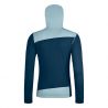 FLEECE LIGHT HOODY W syvä valtameri