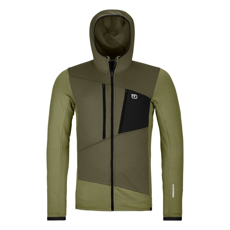 Miesten fleece Ortovox FLEECE GRID HOODY M (villiyrtit)
