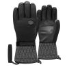 Racer SKIHANSKER KVINNE GÅSEFJÆR (SVART GRÅ)