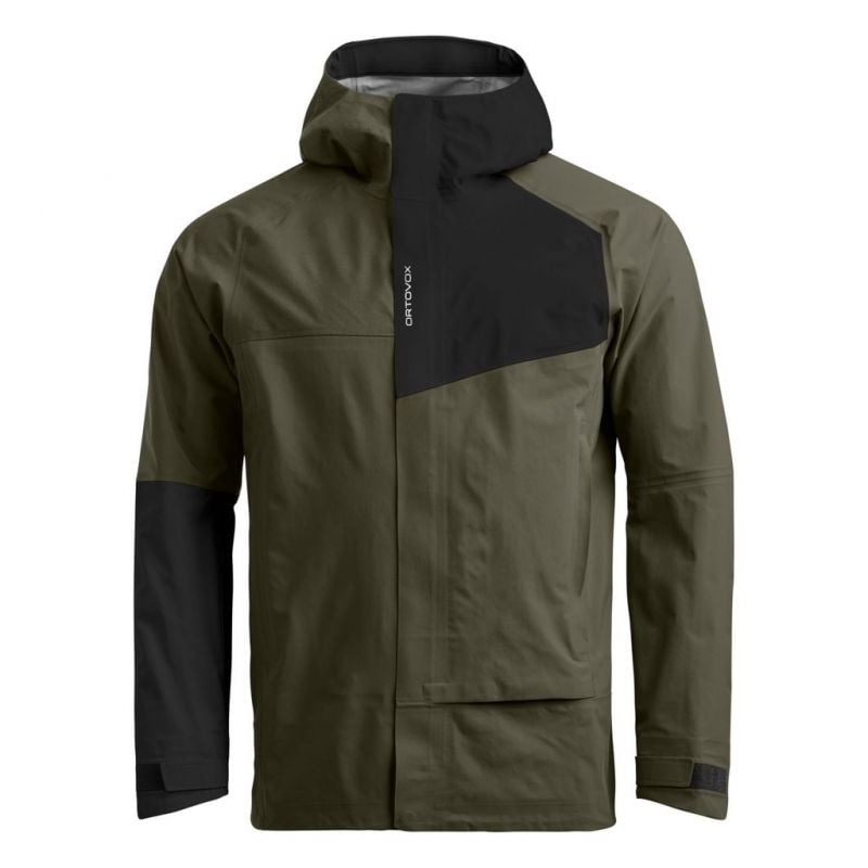 Hardshell-Jacke Ortovox SECEDA 3L JACKET M (dunkle wilde Kräuter)