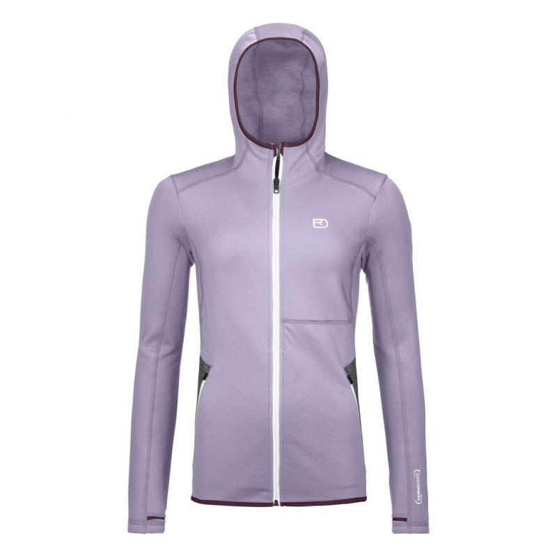 Polaire ORTOVOX FLEECE HOODY W (lush lavender) femme