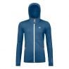 Polaire Ortovox FLEECE HOODY W (superficie marina) mujer