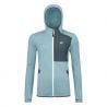 Fleece Ortovox FLEECE HOODY W (glacier grey) dam