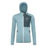 Fleece Ortovox FLEECE HOODY W (glacier grey) Naiset