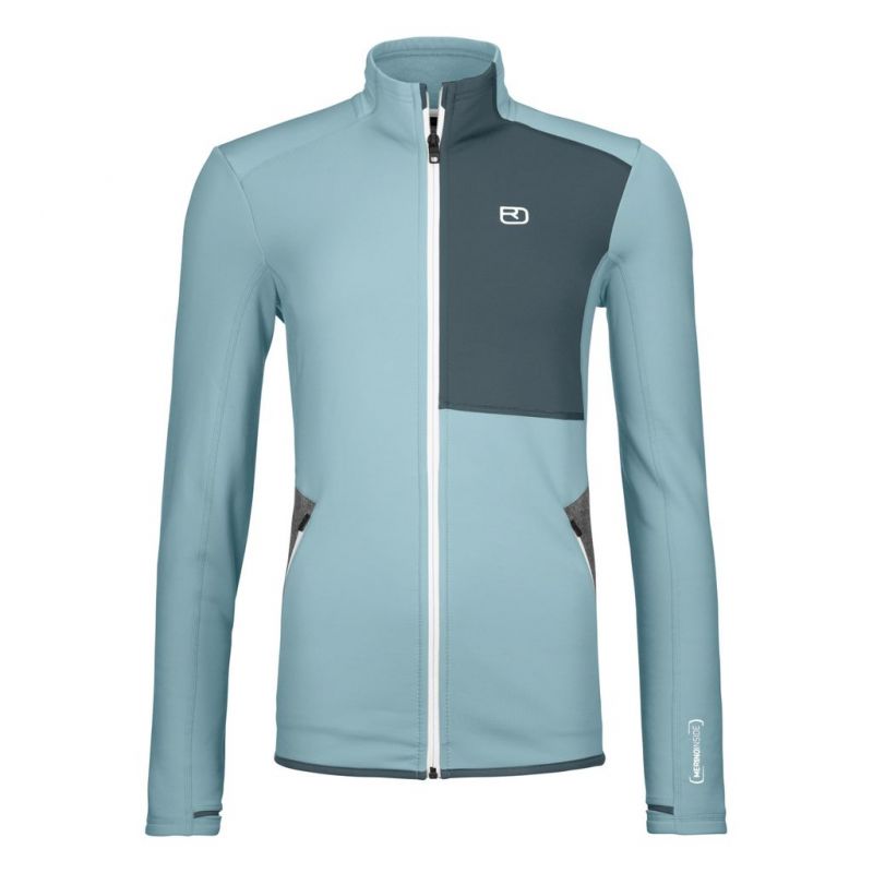 Veste polaire ORTOVOX FLEECE JACKET W (glacier grey) femme