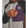 FLEECE GP CLASSIC KNIT HOODY M mørk kastanje