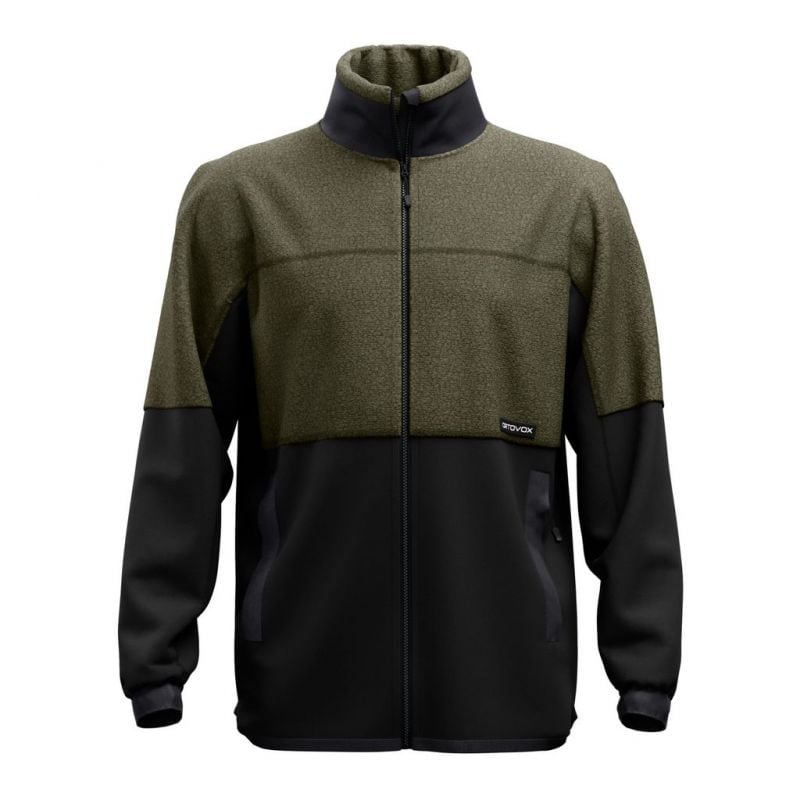 Fleece Ortovox FLEECE TEDDY JACKET M (dark wild herbs) miehet