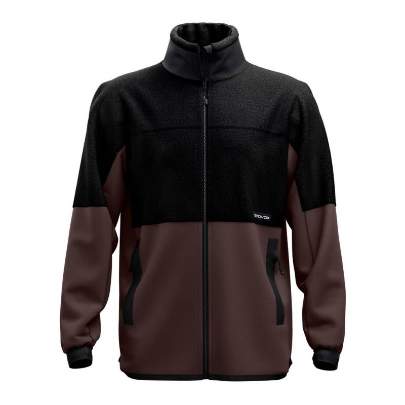 Fleece Ortovox FLEECE TEDDY JACKET M (black raven) man