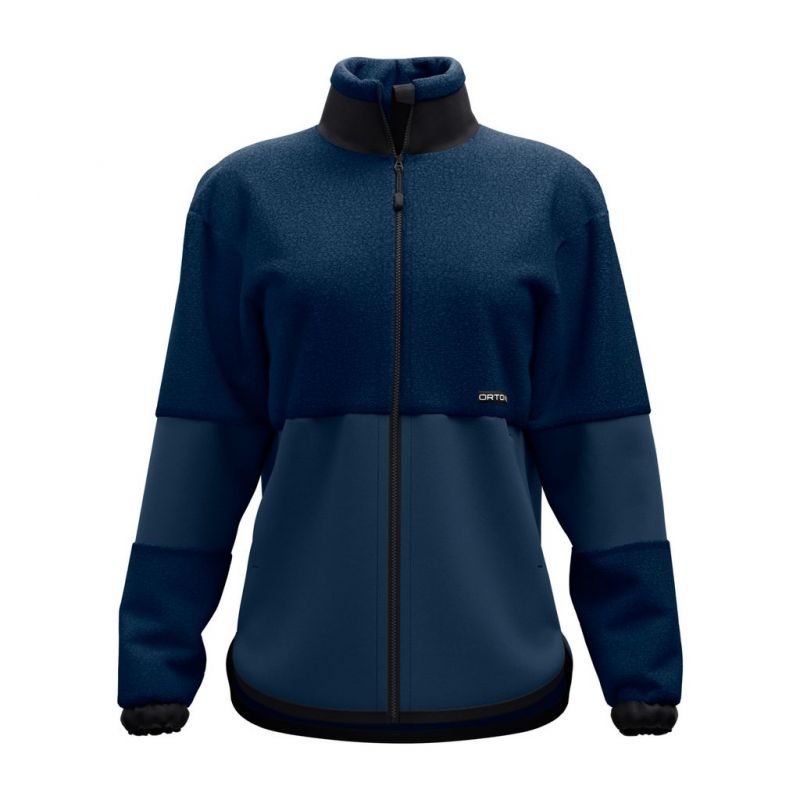 Fleece Ortovox FLEECE TEDDY JACKET W (deep ocean) kvinne