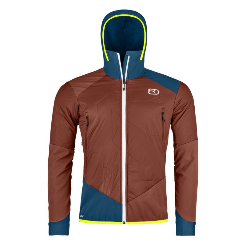 Softshell-takki Ortovox SW COL BECCHEI HYBRID JKT M (clay orange) miehet