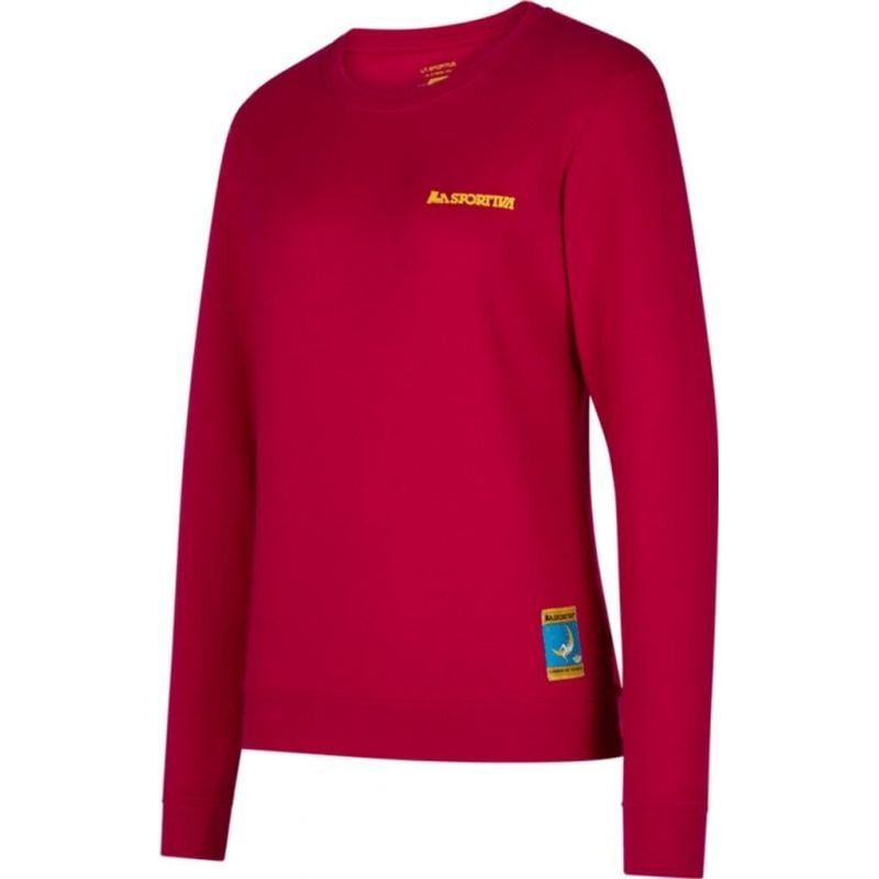 Sweat La Sportiva Climbing on the Moon Sweatshirt M (Fuksia/Keltainen) Mies