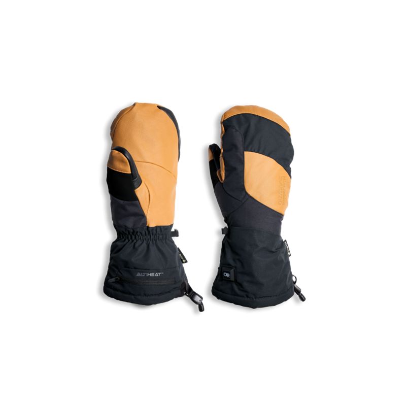 Votter med varme Outdoor Research Prevail Heated GORE-TEX Mitts (Mørk Natur/Svart)