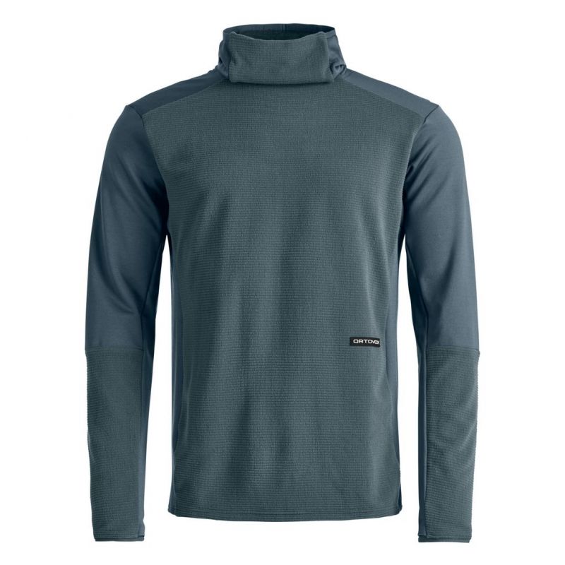 Fleece Ortovox FLEECE CORD HOODIE M (mørk arktisk grå) herre