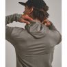 FLEECE CORD HOODIE M dunkel arktisch grau