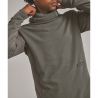 FLEECE CORD HOODIE M grigio scuro marrone