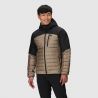 Outdoor Research Miesten Helium Down Hoodie (Sable/mustapuku)