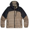 Outdoor Research Chaqueta con capucha de plumas Helium para hombre (Sable/Negro)