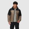Outdoor Research Chaqueta con capucha de plumas Helium para hombre (Sable/Negro)
