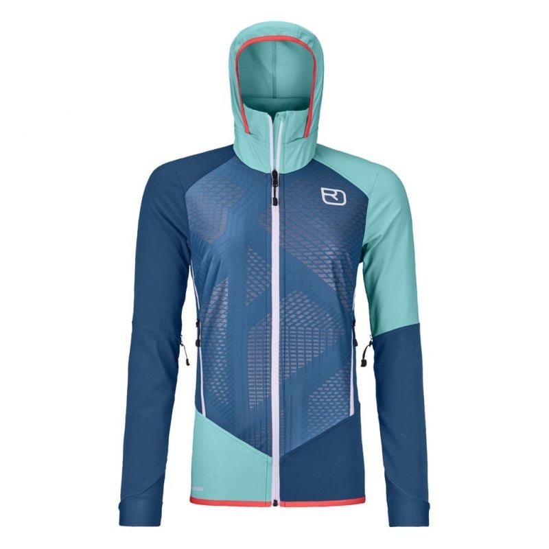 Chaqueta Softshell Ortovox Col Becchei (azul petróleo) mujer