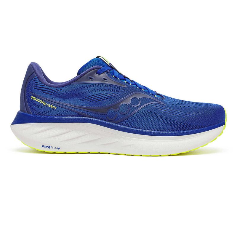 Chaussures de running SAUCONY RIDE 18 (LAPIS/CITRON) Homme