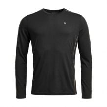 Hemd met lange mouwen Ortovox 185 ROCK'N'WOOL LONG SLEEVE M (black raven) heren