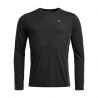 Langærmet trøje Ortovox 185 ROCK'N'WOOL LONG SLEEVE M (black raven) mand