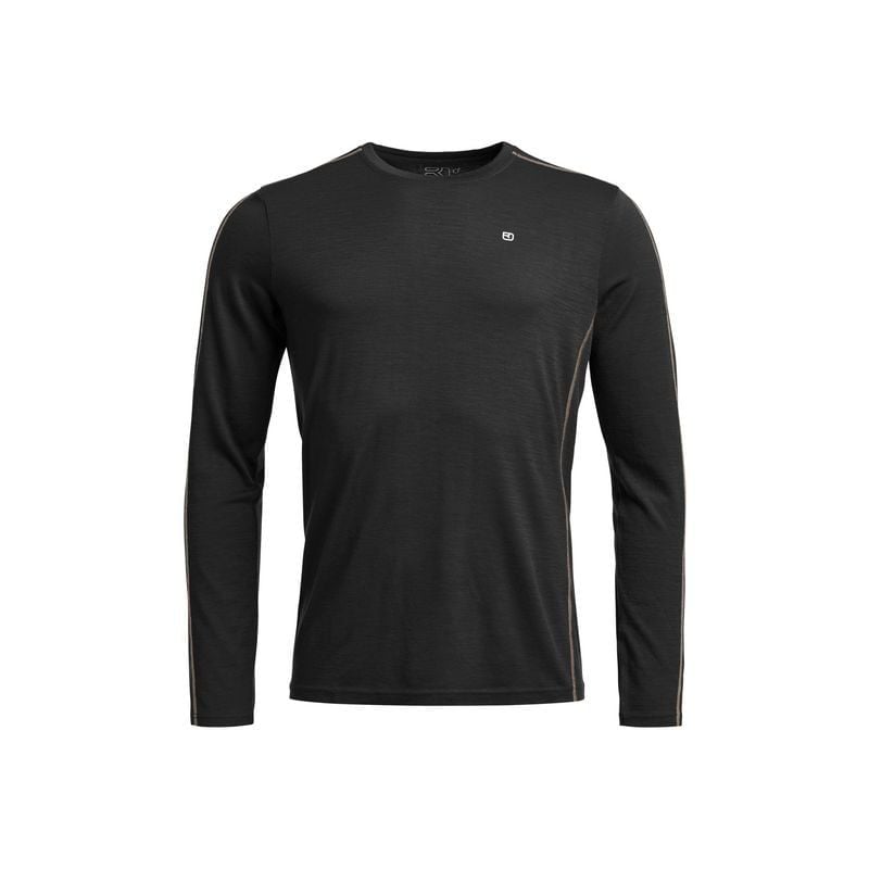 Long Sleeve Top Ortovox 185 ROCK'N'WOOL LONG SLEEVE M (black raven) Men