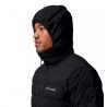 Columbia Chaqueta con capucha de plumas Stretch Drift Peak (Negro)