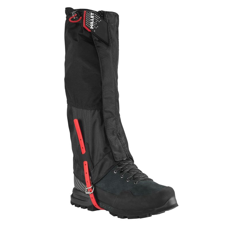 Guêtres MILLET ALPINE GAITER DRY EDGE (BLACK/RED) Unisexe